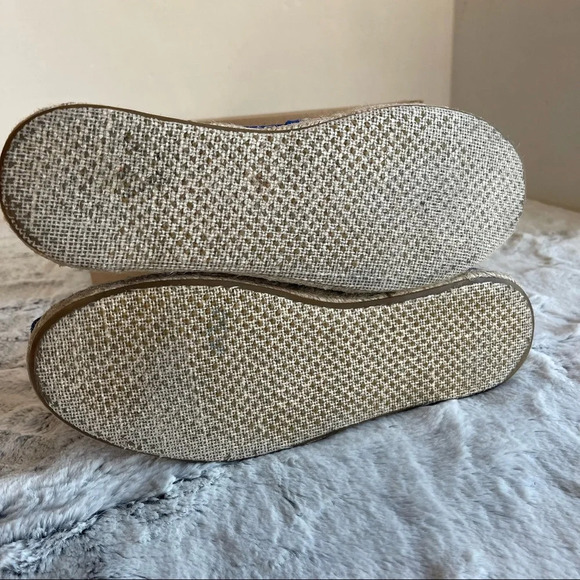 TOMS blue suede Classics w rope sole Women size7 - Picture 11 of 16